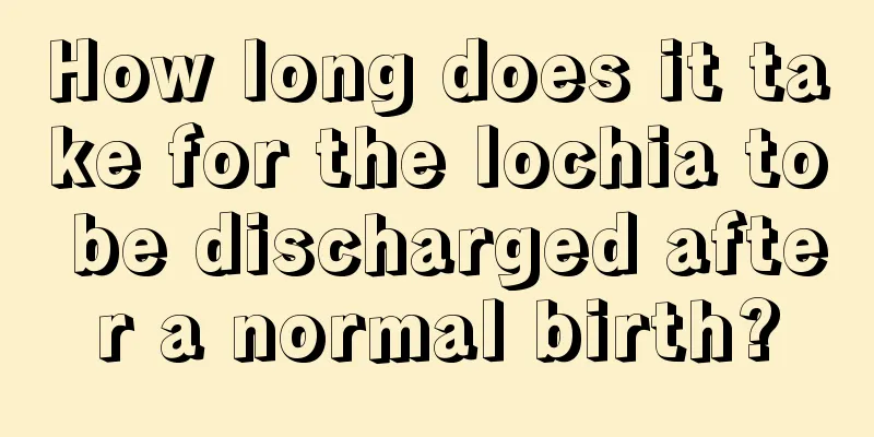 How long does it take for the lochia to be discharged after a normal birth?