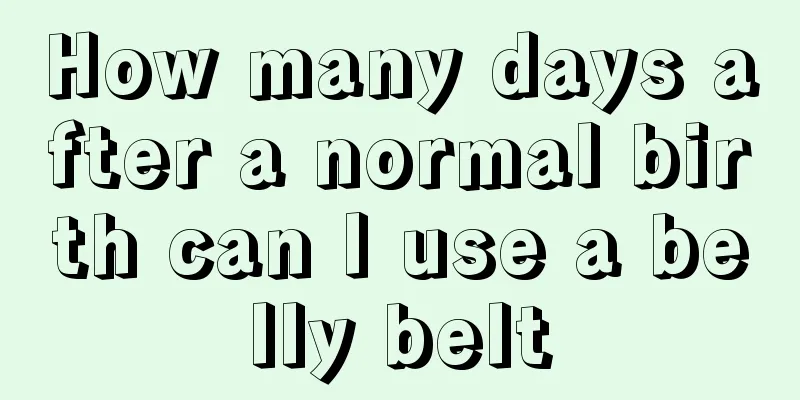 How many days after a normal birth can I use a belly belt