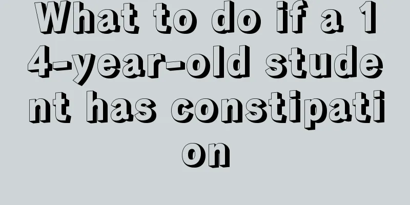 What to do if a 14-year-old student has constipation