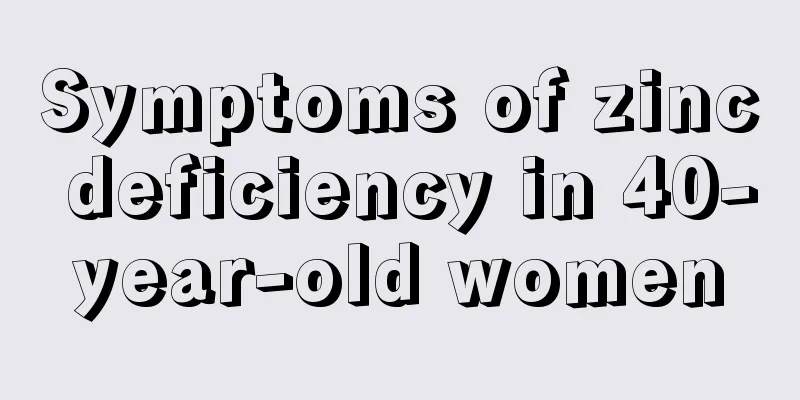 Symptoms of zinc deficiency in 40-year-old women