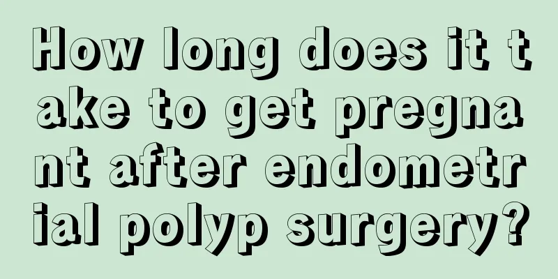 How long does it take to get pregnant after endometrial polyp surgery?