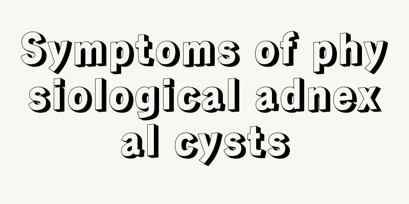 Symptoms of physiological adnexal cysts