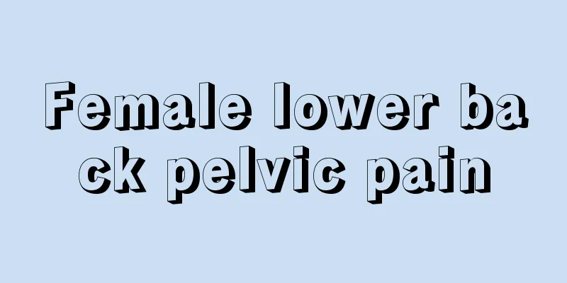 Female lower back pelvic pain