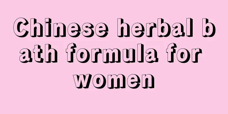 Chinese herbal bath formula for women