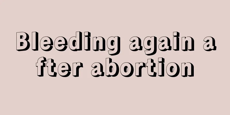 Bleeding again after abortion