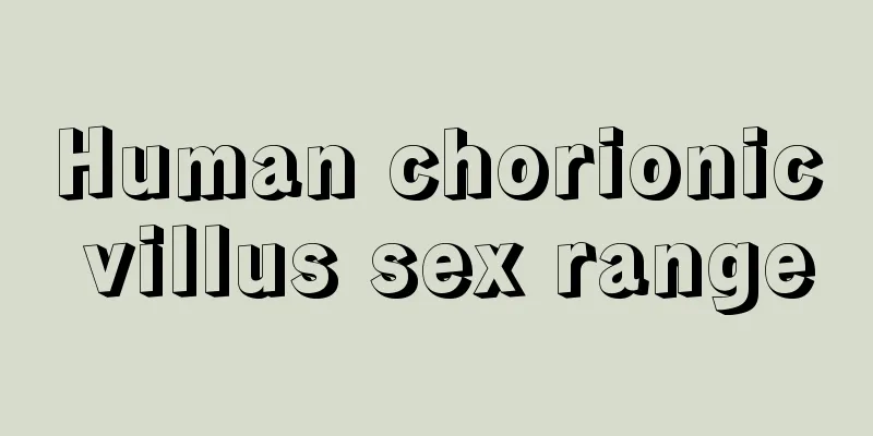 Human chorionic villus sex range