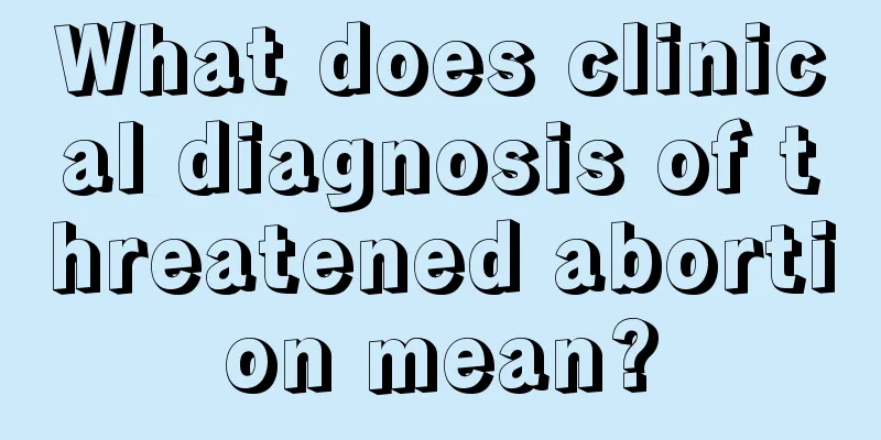 What does clinical diagnosis of threatened abortion mean?