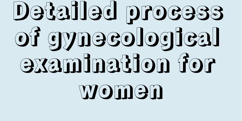 Detailed process of gynecological examination for women