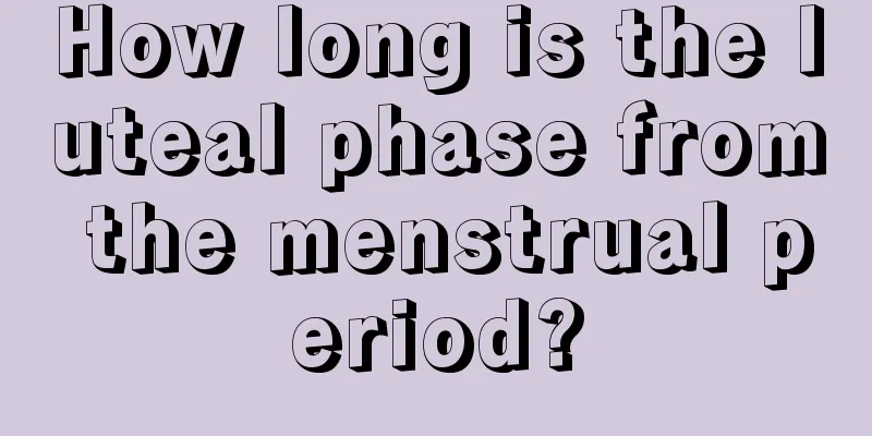 How long is the luteal phase from the menstrual period?