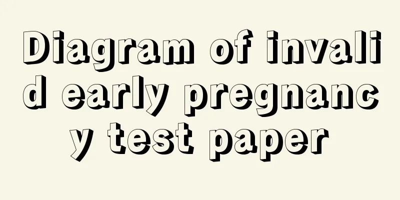 Diagram of invalid early pregnancy test paper