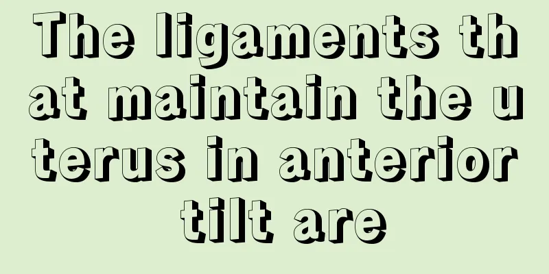 The ligaments that maintain the uterus in anterior tilt are