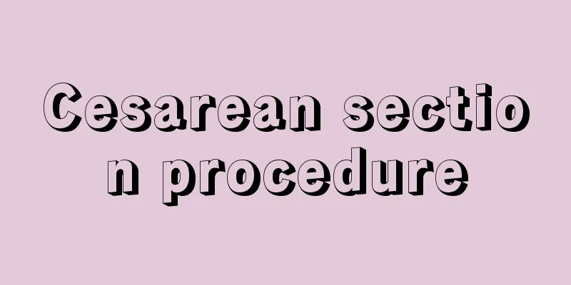 Cesarean section procedure