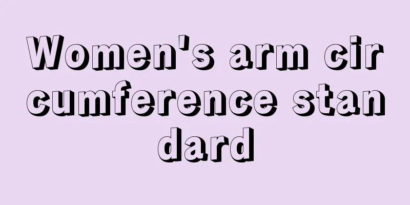 Women's arm circumference standard