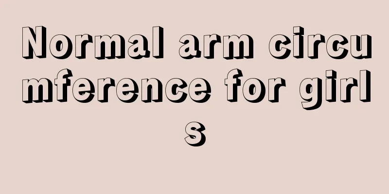 Normal arm circumference for girls