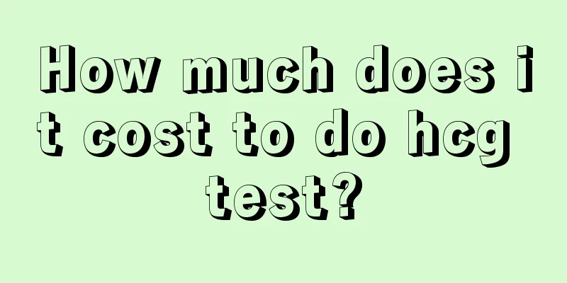 How much does it cost to do hcg test?