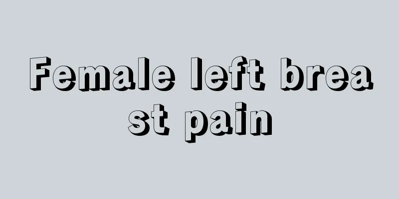 Female left breast pain