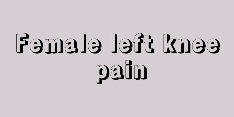 Female left knee pain