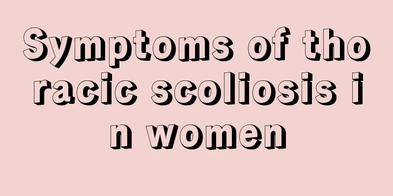 Symptoms of thoracic scoliosis in women