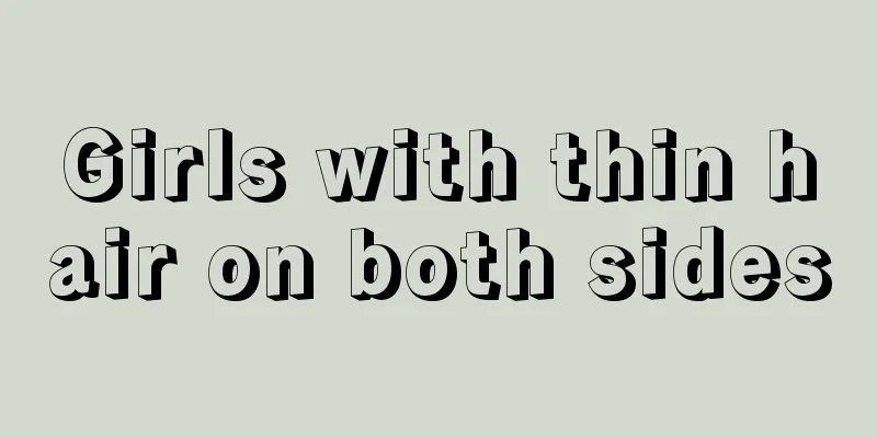 Girls with thin hair on both sides