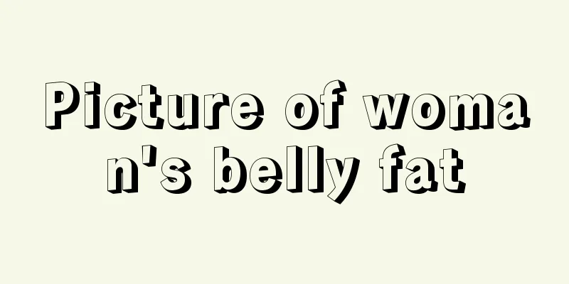 Picture of woman's belly fat