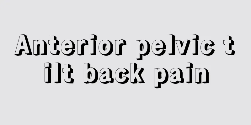 Anterior pelvic tilt back pain