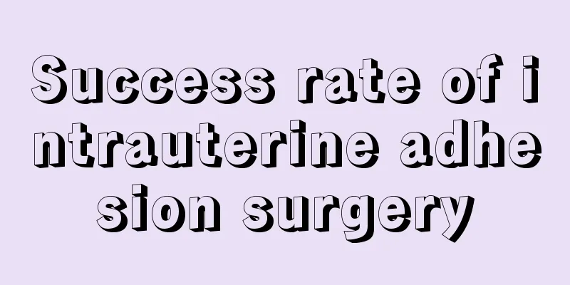 Success rate of intrauterine adhesion surgery