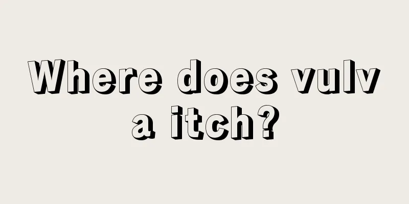 Where does vulva itch?