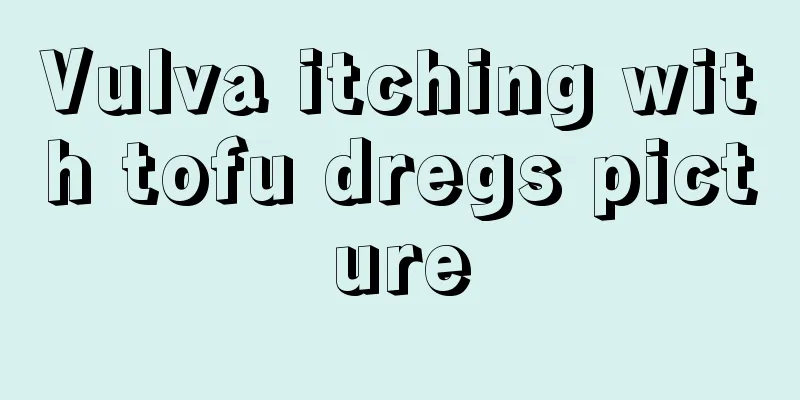 Vulva itching with tofu dregs picture