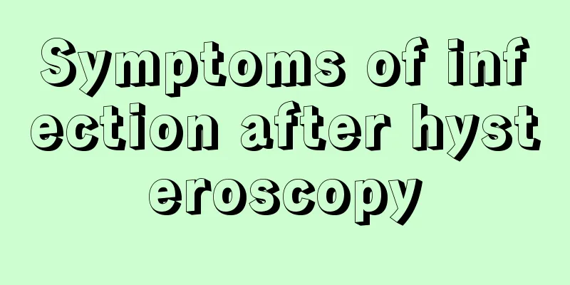 Symptoms of infection after hysteroscopy