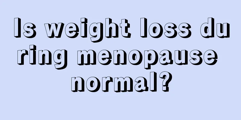 Is weight loss during menopause normal?