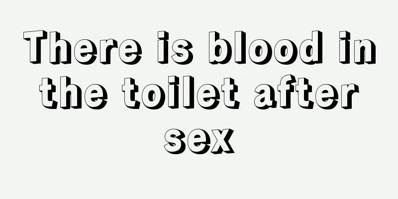 There is blood in the toilet after sex