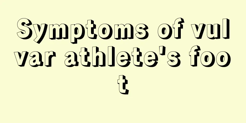 Symptoms of vulvar athlete's foot