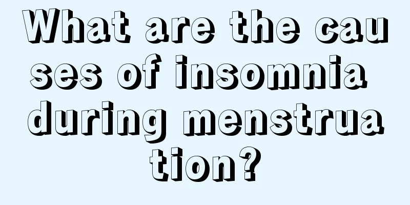 What are the causes of insomnia during menstruation?