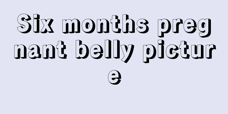 Six months pregnant belly picture