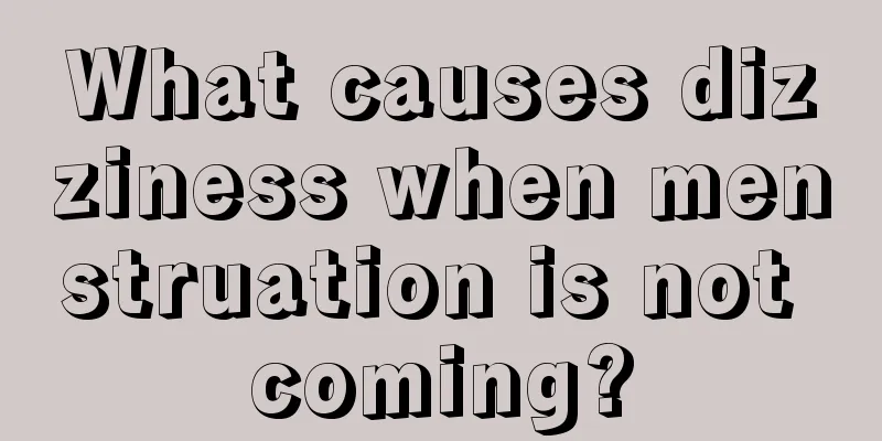 What causes dizziness when menstruation is not coming?