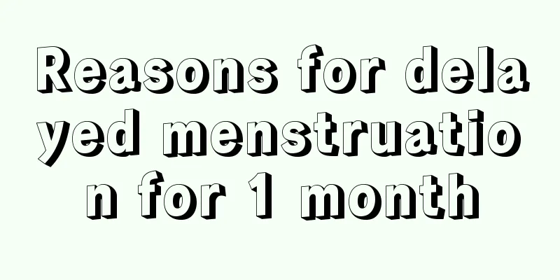 Reasons for delayed menstruation for 1 month