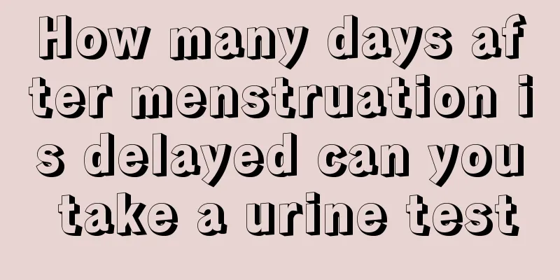 How many days after menstruation is delayed can you take a urine test