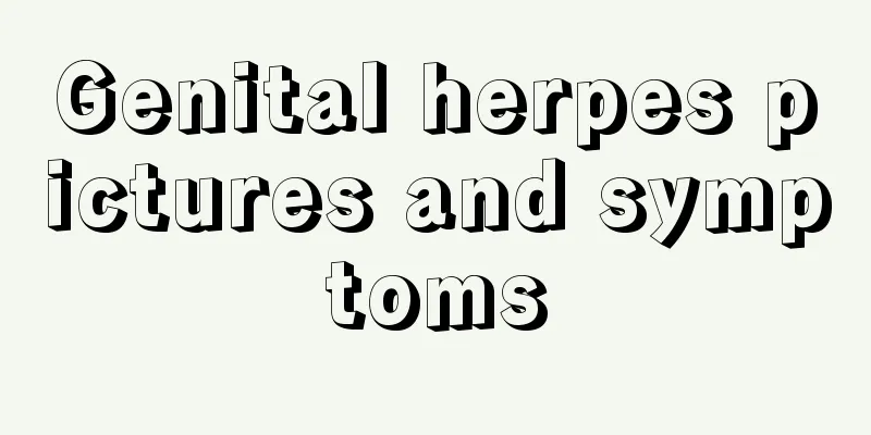 Genital herpes pictures and symptoms