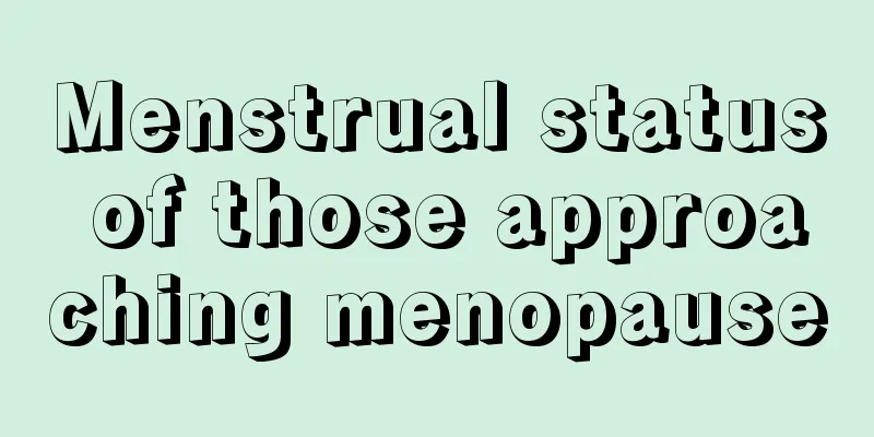 Menstrual status of those approaching menopause