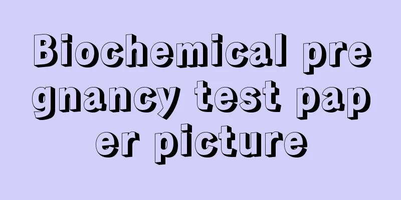 Biochemical pregnancy test paper picture