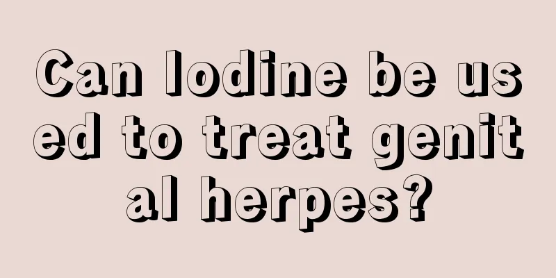 Can Iodine be used to treat genital herpes?