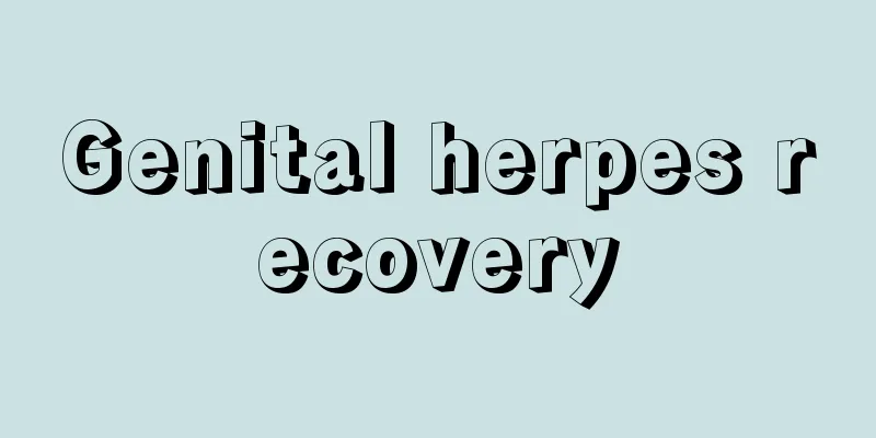 Genital herpes recovery