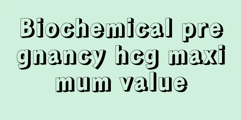 Biochemical pregnancy hcg maximum value