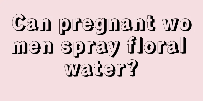 Can pregnant women spray floral water?