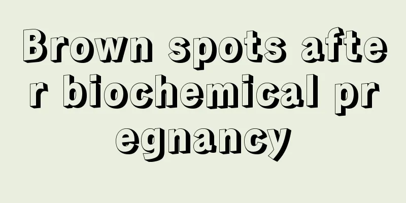 Brown spots after biochemical pregnancy