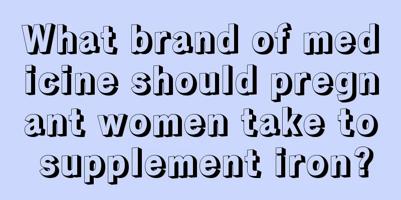 What brand of medicine should pregnant women take to supplement iron?