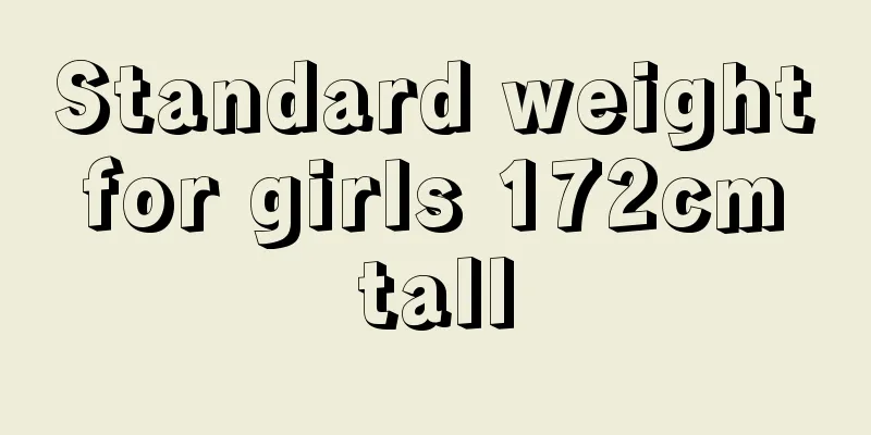 Standard weight for girls 172cm tall