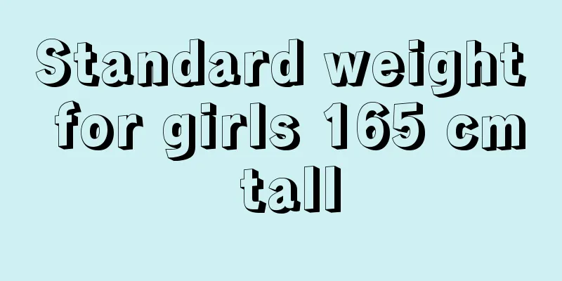 Standard weight for girls 165 cm tall