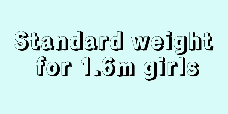 Standard weight for 1.6m girls