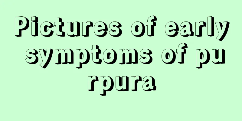 Pictures of early symptoms of purpura